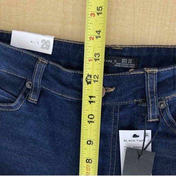 NWT Black Tape Women's Blue Denim Jeans 29 Maya High Rise Relaxed Flare Stretch - Picture 10 of 12